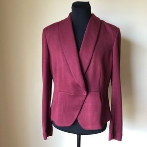 Burgundy H&M Blazer Size 12